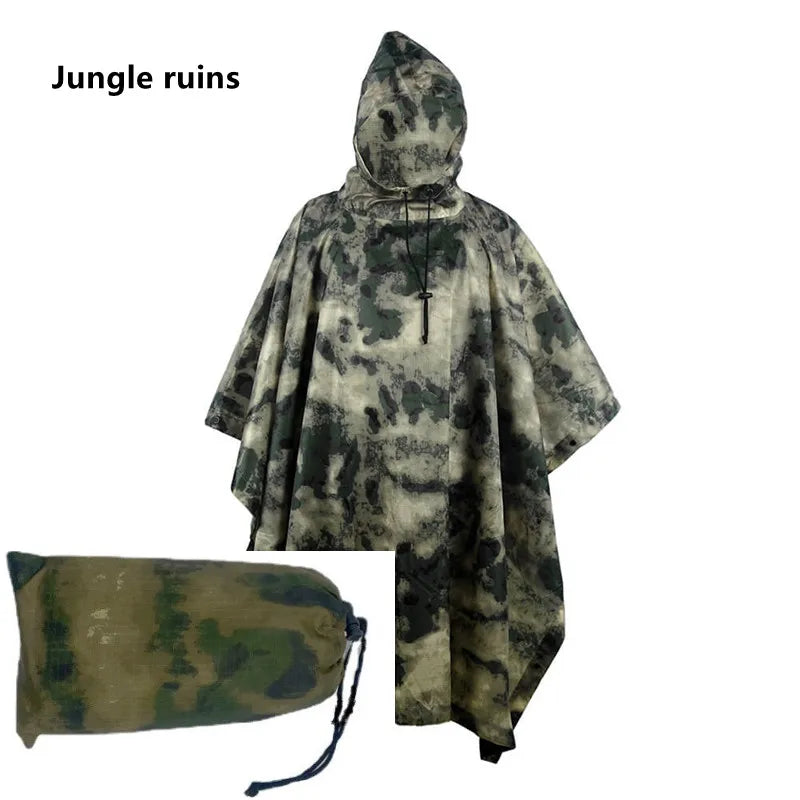 TactiShield Camo Rain Poncho