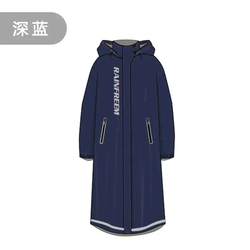 Stylish Multifunctional Long Raincoat poncho-style windbreaker raincoat