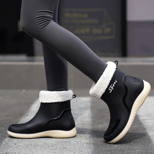 ElegantGuard Women's Waterproof Ankle Boots