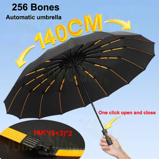 FLEX&COZY® Reinforced Fully Automatic Umbrella (256 bones, 108)