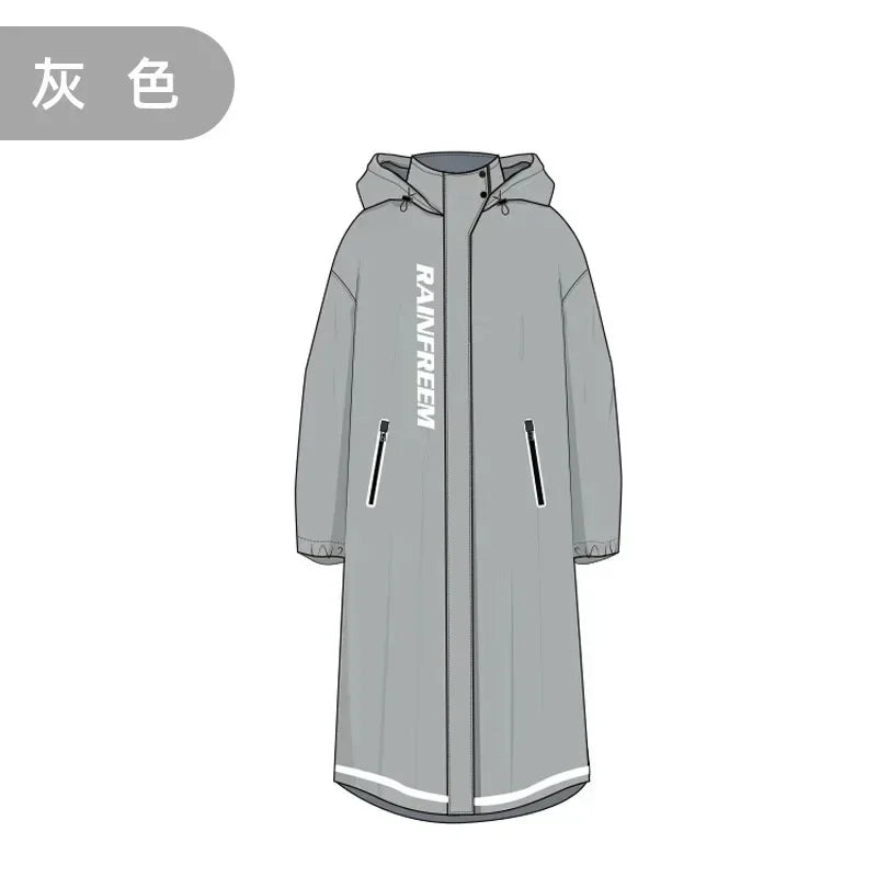 Stylish Multifunctional Long Raincoat poncho-style windbreaker raincoat