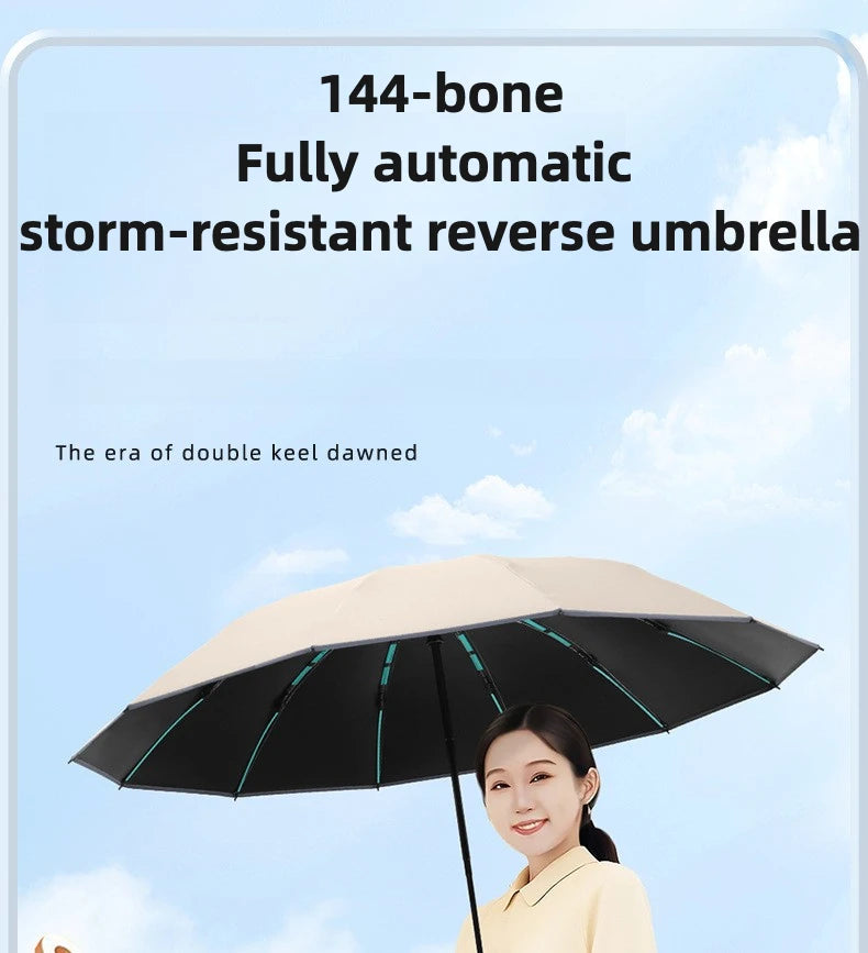 FLEX&amp;COZY® Anti-storm Automatic Umbrella – 144-108