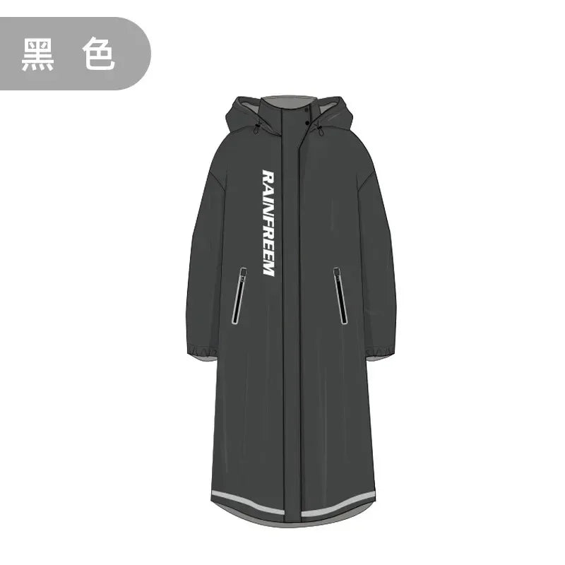 Stylish Multifunctional Long Raincoat poncho-style windbreaker raincoat